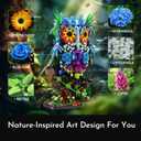 Sillbird Flower Owl Building Sets for Adults Creative Gifts for Mom Wife Women Her Girlfriend Couple, Home Decor or Table Centerpieces - Buildable Floral Animals Botanical Collection