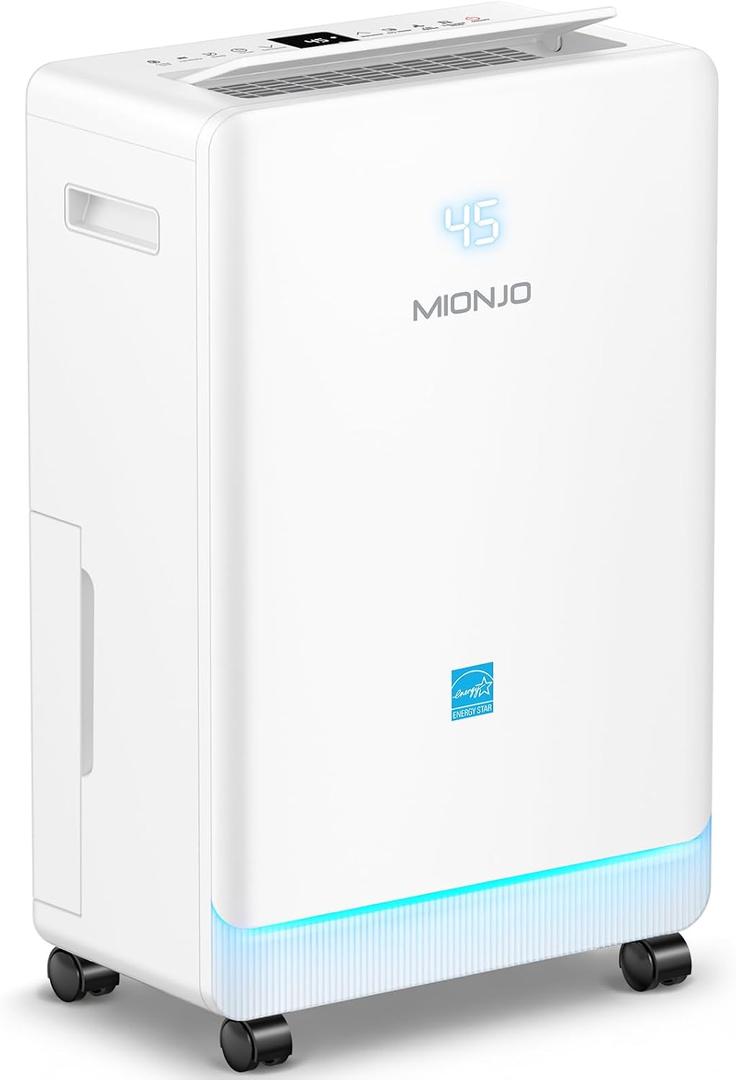 4500 Sq. Ft Dehumidifier for Basement Quilt Compressor Dehumidifiers for Home with Drain Hose, Energy Efficient, Intelligent Humidity Control, Dehumidifier for Bathroom, Bedroom, Office
