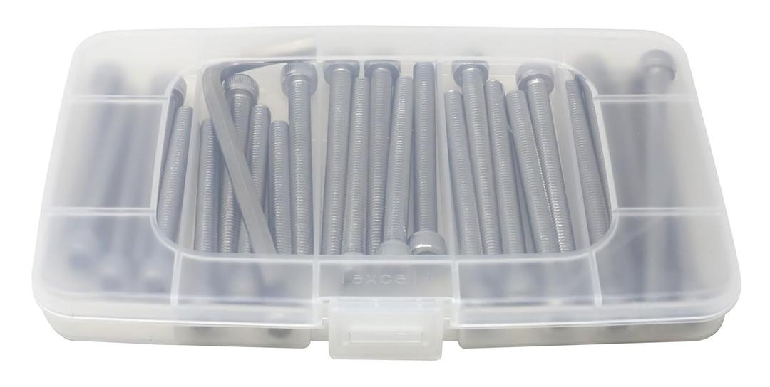 iexcell 25 Pcs M6 x 60/65/70/75/80mm Thread Pitch 1 mm Stainless Steel 304 Hex Socket Head Cap Screws Bolts Assortment Kit