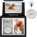 Chasing Tails Pet Urns for Dogs - Dog Urns for Ashes, Suitable for All Pets - Includes Paw Print Kit, Picture Frame and Photo Book for a Lasting Tribute and Keepsake Memory, Black