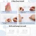 10 Pack Acrylic Floating Shelves for Wall, Wall Mounted Small Hanging Display Shelves for Plants, Funko Pop Figures, Adhesive Shelf for Bedroom, Picture Toy Clear Display Shelf