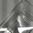 Isaac Jacobs Divided Clear Plastic Organizer (10.88" x 6.63" x 3.75") w/Hinged Lid & Removable Dividers, Stackable Box for Tea Bags, Office Supplies, Cosmetics, BPA-Free, Food Safe Pantry Container