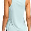 SANTINY Women's Sleeveless Workout Tops Lightweight Tennis Yoga Athletic Running Shirts Racerback Tank Tops for Women (Sky Blue_S)