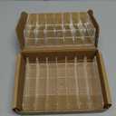 Vowcarol CD Holder 2 Pack, Clear Acrylic CD Organizers, CD Display Rack Holds up to 14 Standard CD Cases for Media Shelf Storage and Organization