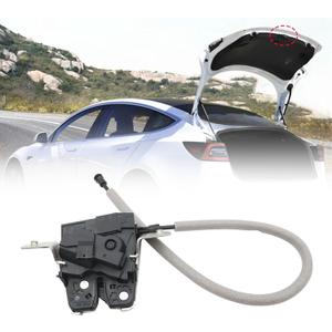 FZJDSD Trunk Lock Latch Compatible with Tesla Model S Model X 2012-2021 Replace 600665400B 6006654-00-B Rear Trunk Lid Tailgate Latch Lock