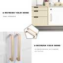 6 Pack 5 Inch(128mm) Cabinet Pulls Square Champagne Bronze Kitchen Cabinet Handles Kitchen Cabinet Hardware Gold Drawer Pulls for Dresser Cupboard Wardrobe