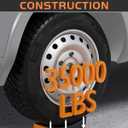 RV Leveling Blocks Ramp Kit, 2 Packs Camper Leveler System for Travel with Two Chocks, 2 Anti-Slip Mats, 1T Bubble Level and Carry Bag, Up to 35000 LBS, Easier & Faster to Level Camper-Orange