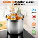 20.5 QT Water Bath Canning Pot with Rack and Lid, Canning Supplies, 20.5 Quarts