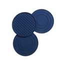 Table Mat Silicone Drink Coaster Cup Dish Drying Mat Placemat(C) 3Piece