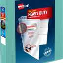 Avery Heavy-Duty View 3 Ring Binder, 1.5 Inch EZD Rings, Great for Portfolios, Office, School Notebooks, and More, 1 Mint Binder (79271)
