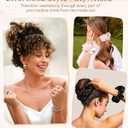 Yanibest 8 Pcs Satin Scrunchies - Silk Scrunchies Ponytail Holders, Soft Satin Hair Ties No DamageHair Accessories for Women Girls (Black)