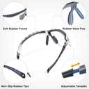 TICONN Anti-Fog Safety Glasses for Men and Women, ANSI Z87.1 Scratch Proof Eye Goggles with Adjustable Arms and UV Protection