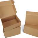 PHAREGE 12x9x4 inch Shipping Boxes 6 Pack Brown, Tab Lock Tuck Top Mailer Boxes for Packaging Small Business, Medium Cardboard Gift Boxes for Wrapping Mailing Present