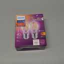 Philips LED 40W A15 2-Pack Ultra Definition Soft White (2700K) 450 Lumen (5W = 40W) Dimmable Clear Flicker-Free Light Bulbs