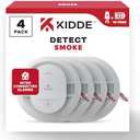 Kidde Hardwired Smoke Detector, 10-Year Battery Backup, Interconnectable, LED Warning Light Indicators, 4 Pack