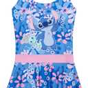 Get Trend Swimsuit for Girls Swim Dress Teens Bathing Suit Kawaii Summer Swimwear Travel Essentials Gifts for Her (9-10 Years, Blue Stitch)