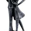 Anniversary Wedding Gifts, Love Ornament for Couple, Romantic Couple Sculptures, Abstract Resin Statues for Home Decor, Valentines Statues Decor for Desk Office, Valentines Gifts for Women Wife