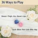 10 x Romantic Naughty Dice Set for Adults Couple Funny Dice Couples Game for Anniversary Valentines Wedding Gift,Couple Game Choices,36 Ways to Play (Pink+Blue)