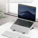 TECKNET Wired Keyboard for Mac, Ultra-Slim Silent Keyboard with USB & Type-C Dual Interface, Full Size with Numeric Keypad, Compatible with Apple MacBook Pro/Air iMac Pro/mini