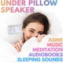 Pillow Speaker  'Drowsie Flexi' - Grey - Enjoy Going to Sleep & Wake Up Refreshed, Invigorated & Energized - Perfect for Sleeping Sounds, Audiobooks from Apps Like: Calm, Spotify, Audible