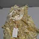 GRACE KARIN Girls Sequin Formal Dresses Kids Party Special Occasion Fancy Dress Tie Back 3 Layer Prom Graduation Outfits