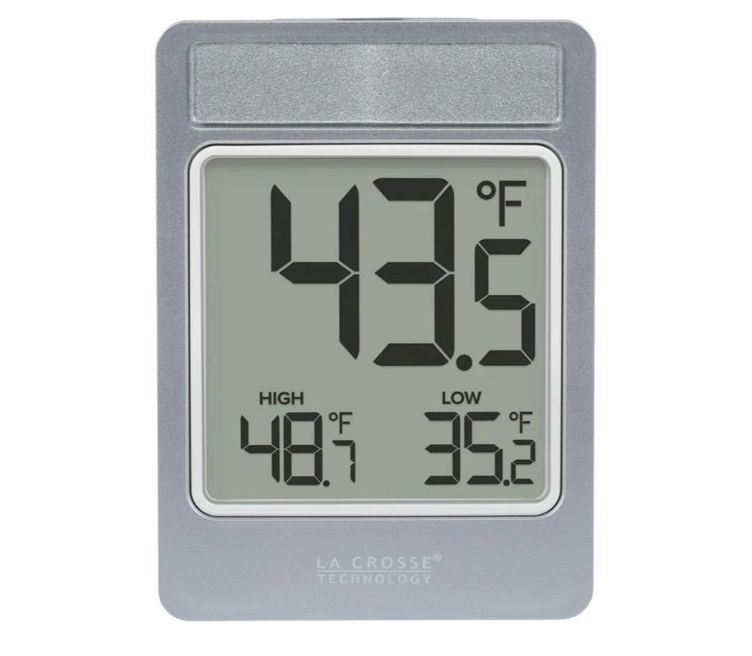 La Crosse Technology 314-519 Digital Window Battery Operated Thermometer with Daily Records