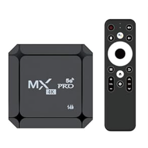 MX Pro 4K 5G Streaming Media Player - 4K Ultra HD WiFi 6 Bt5.0 Voice Control 16GB Storage Smart Home Player