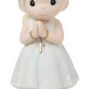 Precious Moments Blessings On Your First Communion Blonde Hair Girl Figurine, Bisque Porcelain Communion Gift for Girls, Religious Keepsake for Catholic and Christian Faith