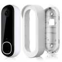 Adhesive Doorbell Mount Compatible with Arlo Video Doorbell 2K/HD (2nd Gen), No-Drill Mounting Bracket Accessories, Easy Installation, Anti-Theft Camera Mount for Apartments, Renters, Houses, Dorm