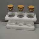 KOSKIMER Glass Laundry Detergent Dispenser Set, Liquid Detergent Containers, Scent Booster & Bleach Dispenser for Laundry Room (2 Bottles & Jar)