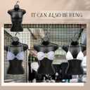 Dress Form Female Mannequin Torso Hollow Back Hanging Mannequin Body Manikin with Hook Half Body Shirt Clothing Display Plastic(12 Pcs,22.8 x 15.7 Inch)