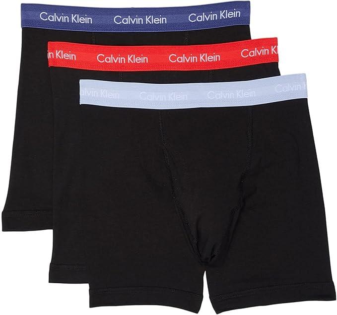 Calvin Klein Cotton Stretch Boxer Briefs Black 3pcs S
