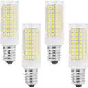 Lxcom Lighting 10W E12 LED Corn Light Bulb(4 Pack)- 2835 SMD 102LEDs E12 Dimmable 100 Watt Equivalent 1000LM Daylight White 6000K Chandelier Bulbs Decorative E12 Base for Home Lighting, AC110-120V
