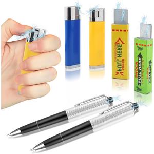 6 PCS Prank Toys, Fun Electric Shock Toys Such as pens, lighters, and Chewing Gum, indispensable Tools for Teasing Friends and Suitable for Parties and Humor. (Set 1)