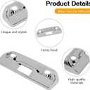 Hoolcar Tailgate Handle Cover Rear Door Handle Trim Compatible with 2019-2025 Chevrolet Silverado Texas Edition/Silverado LT 1500 Custom, Exterior Accessories, Chrome