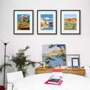 Picrit 16x20 Picture Frame Set of 6, Display Photos 11 x 14 with Mat or 16 x 20 without Mat, Wall Gallery Poster Frames Display for Home Decor, Black