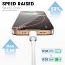 USB C to USB C Cable for Apple, 3-Pack 6FT, 60W USBC/Type-C Fast Charger Cord Compatible with iPhone 17/16 Pro Max, iPhone 17 Air, iPad Pro/Air (White)