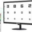 Huanyu Visual Acuity Chart Digital 23inch LCD Electronic Optical Eye Charts with 44+ Visual Targets and 5 Display Methods Optometry Tester Projector with Remote