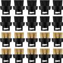 Honeydak 20 Pieces Steam Cleaner Brush Head Includes 10 Pcs Nylon Brushes 10 Pcs Brass Brushes Steam Cleaner Accessories Replacement Parts Bulk Mop Parts for Hard Surface