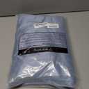 40 ft x 10 ft Wrinkle Free Dusty Blue Backdrop Curtain for Parties, 8 Panels 10ft Polyester Dusty Blue Photo Backdrop Drapes for Graduation Birthday Wedding Party Stage Curtains