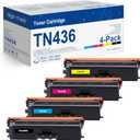 TN436 Toner Cartridges 4 Pack Replacement for Brother TN-436 Toner Work with MFC-L8900CDW HL-L8260CDW HL-L8360CDW MFC-L8610CDW MFC-L9570CDW Printer(TN 436 Toner Cartridge Set High Yield)