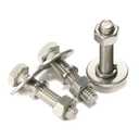 1/4-20 x 1-1/4" Hex Head Cap Screws Bolts and Nuts, Flat Washers, Spring Washers, Stainless Steel 18-8 (304), 10 Sets