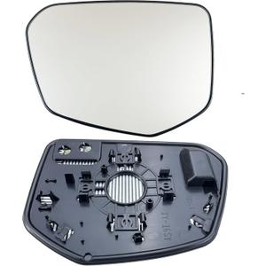 Civic Driver Side Mirror Glass Compatible with 2016-2021 Honda Civic, 2019-2022 Honda Crider, 2018-2022 Honda Envix Heated Left Side Mirror Glass with Rear Holder