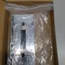 uxcell Sliding Shower Door Bottom Guide for 1/2 in Frameless Glass Shower Door, 50mm Thickened Adjustable Shower Door Double Track Limit Sliding Guide with Screw, Silver