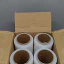 Stretch Wrap Roll - Heavy Duty Industrial Strength 18inch 1500ft,Clear Cling Shrink Wrap Film Roll 80 Gauge - Ideal for Furniture, Moving, Shipping, and Pallet Packing(Clear-4Pack)