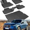 2025 2026 for BMW X3 Floor Mats & Cargo Liner, for X3 Accessories, Custom Fit for BMW X3 30i/M40i/X3M Car Mats, All Weather Floor Liners Trunk Mat Protector tech,Car Accessories Black