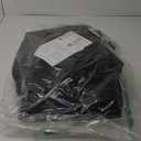 ULTCOVER 600D Tough Canvas Heavy Duty Rectangular Patio Table and Chair Cover - Waterproof Outdoor General Purpose Furniture Covers 76Lx54Wx28H inch, Black