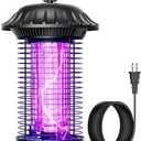 Buzbug LED Bug Zapper Indoor Outdoor, 10 Years Lifespan, 6.5ft Power Cord, IPX4 Waterproof, High-Voltage, Mosquito Zapper, Fly Trap Mosquito Trap, Fly Killer Fly Zapper -MO008C