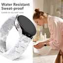 Lerobo Lightweight Resin Band Compatible with Samsung Watch 7 6 5 4 40mm 44mm Galaxy Watch 4 6 Classic 42mm 46mm 43mm 47mm Galaxy 5 Pro 45mm Active 2 40mm 42mm, 20mm Smartwatch Band for Women Men