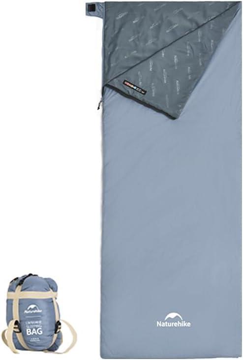 Naturehike 80.7''33.4'' Waterproof Sleeping Bag, Portable Sleeping Bag with Compression Sack, Lightweight Spliceable Sleeping Bag for Outdoor Camping & Backpacking (Extra Large, Blue)